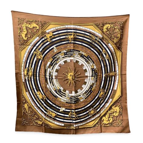 Hermès Astrologie Dies et Hore Silk Scarf 